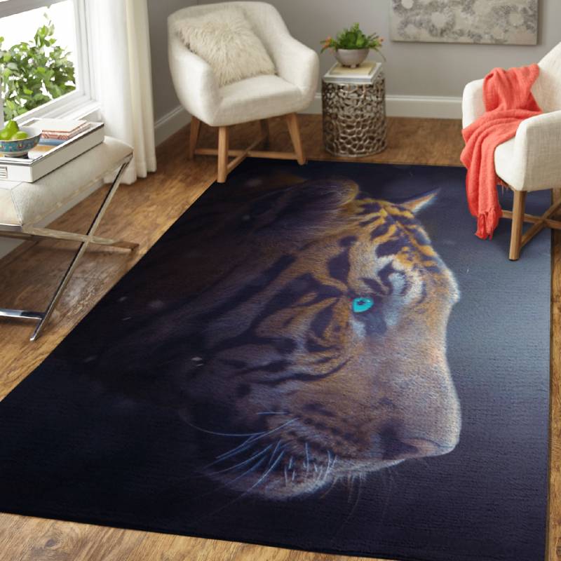 Tiger in the dark – Magical Animals Area Rug Carpet