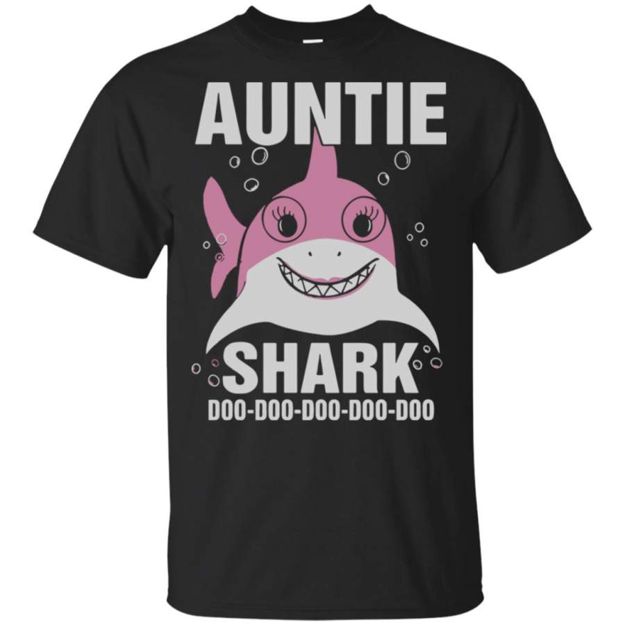 Auntie Shark doo doo doo doo doo T Shirt – Moano Store