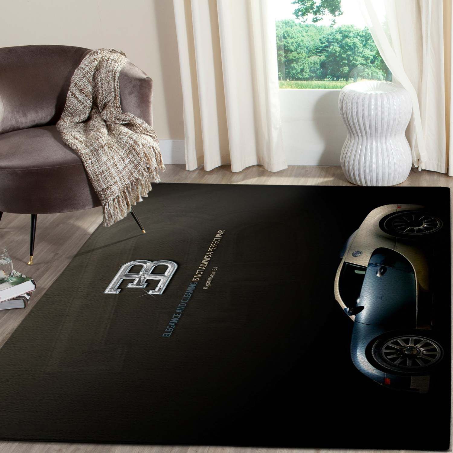 Bugatti Logo SuperCars Area Rugs Living Room Carpet FN131217 Local Brands Floor Decor