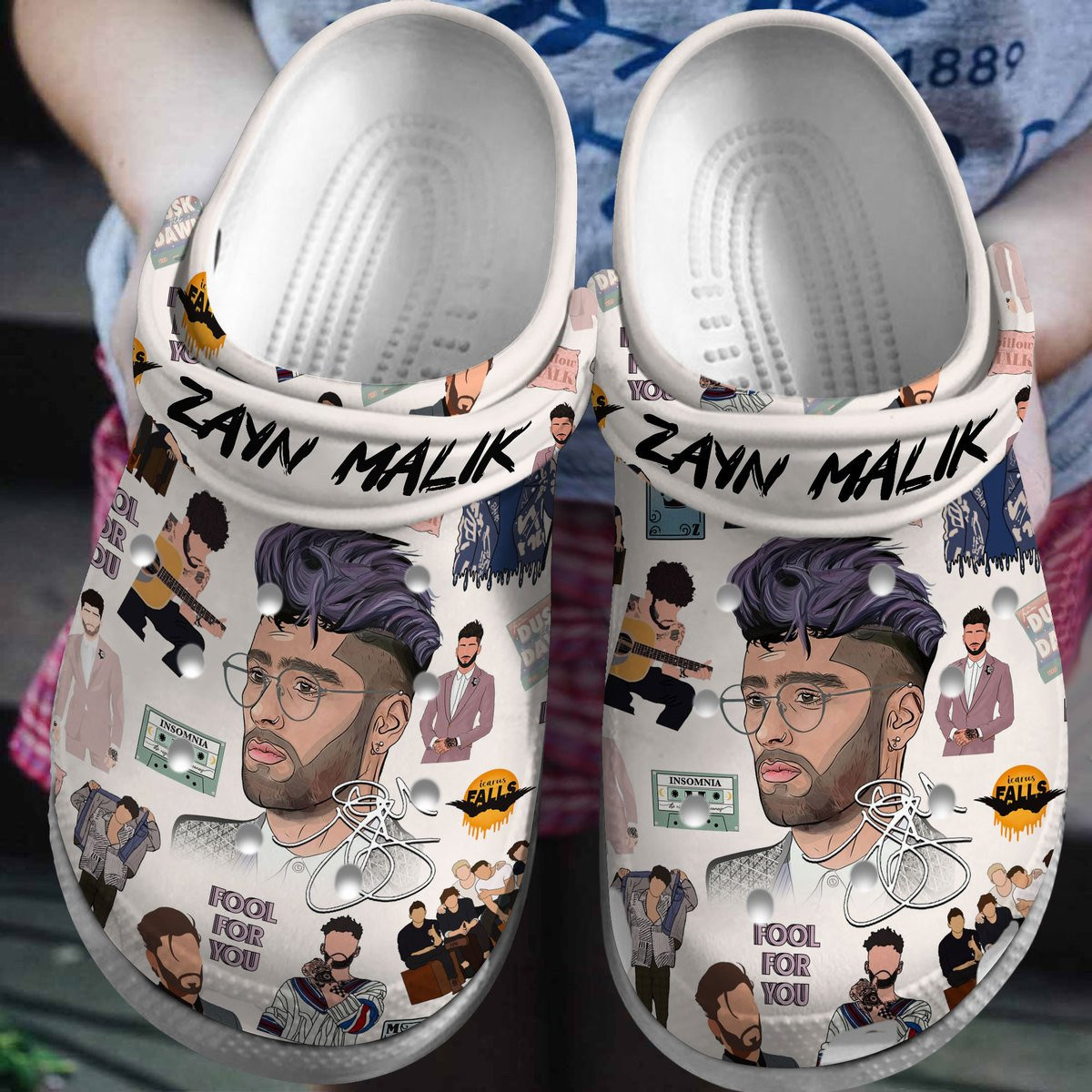 Premium Zayn Malik Music Crocs Crocband Clogs Shoes Comfortable For Men Women and Kids