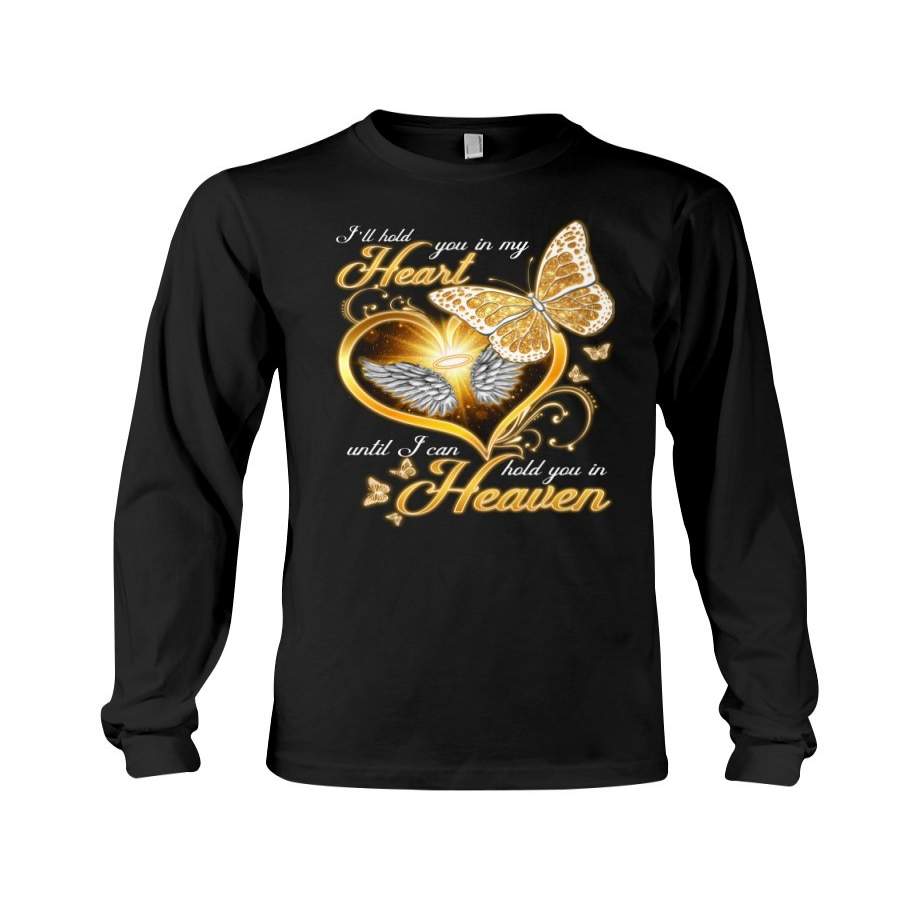Butterfly Hold You In My Heart Love Quote Couple Gift Unisex Long Sleeve