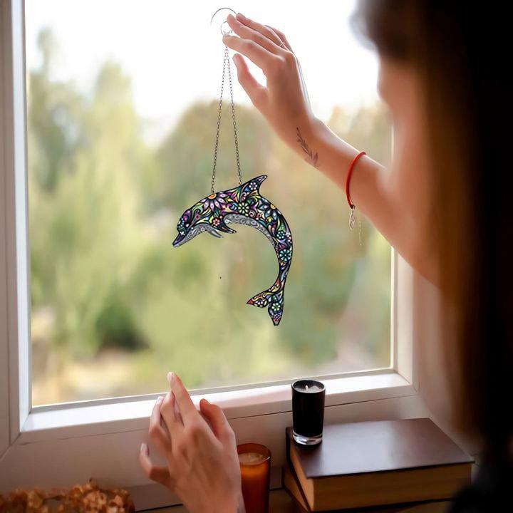 Dolphin Window Decor Ornament 14