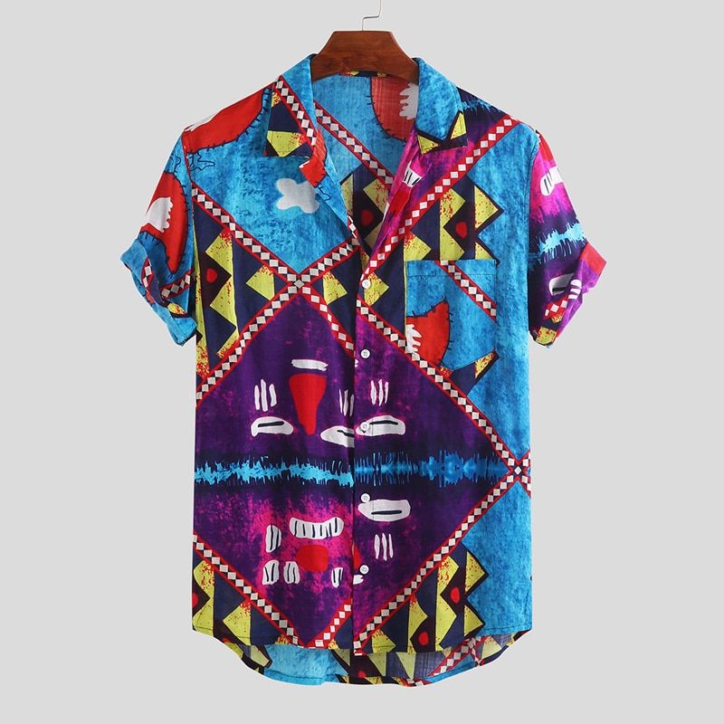 Abstract  Blue Amazing Design Unisex Hawaiian Shirt For Men And Women Dhc17064167