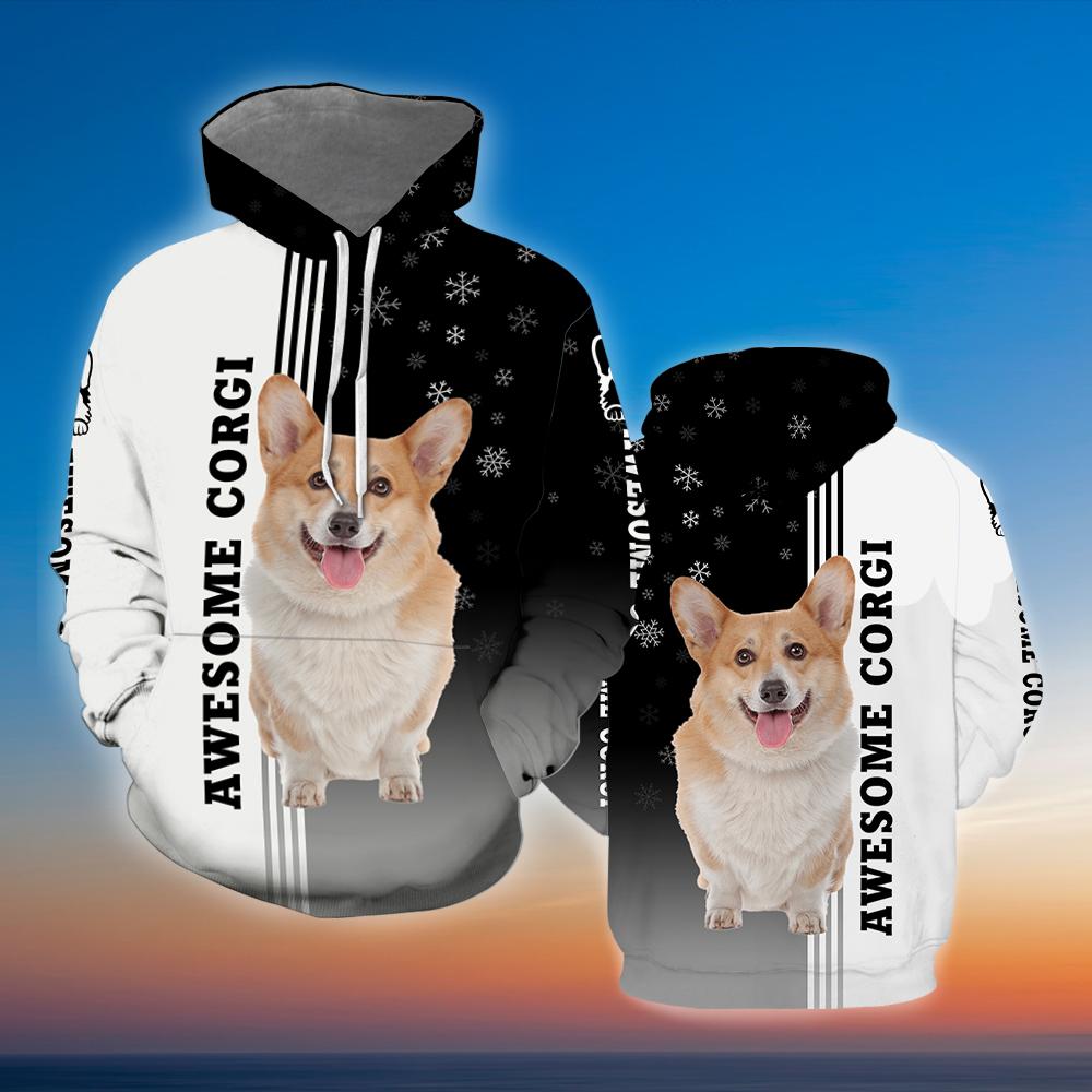Awesome Corgi Dog 3D All Over Print | For Men & Women | Hp1778
