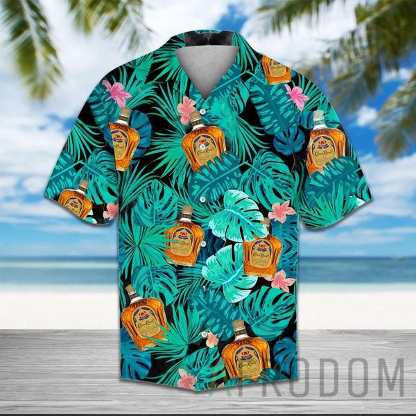 Green Tropical Palm Crown Royal Hawaii Shirts For Men And Women Ha59437