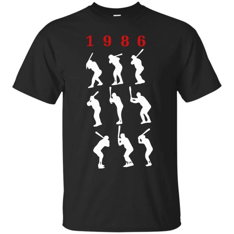 AGR 1986 game 7 batting stances t-shirt