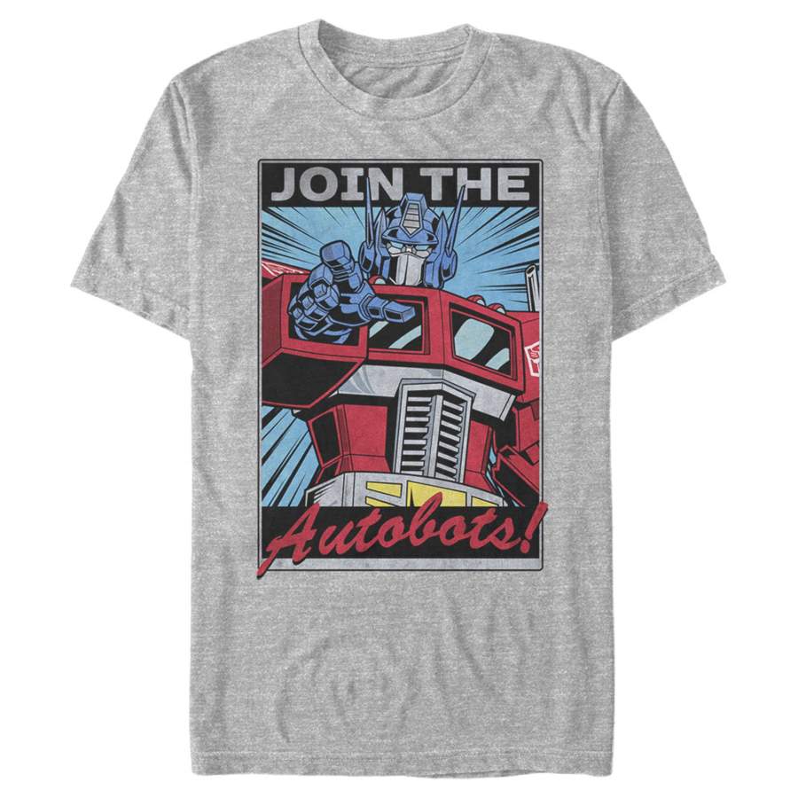 Transformers Men’s Optimus Prime Join the Autobots  T-Shirt