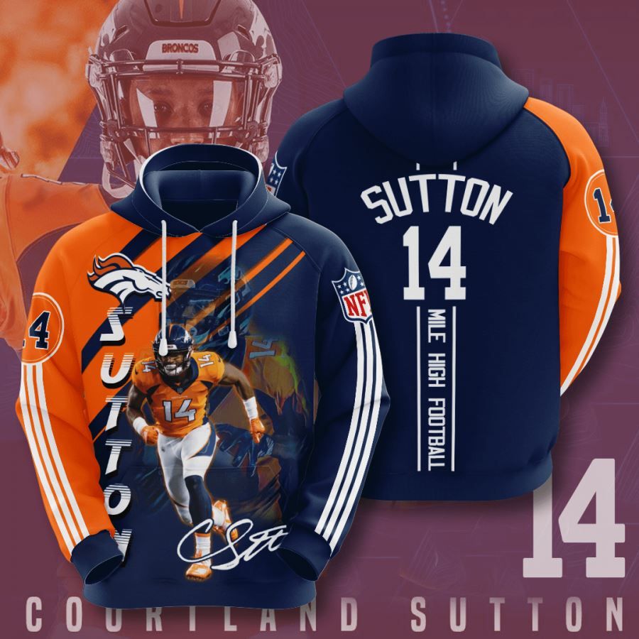 Denver Broncos No555 Custom Hoodie 3D