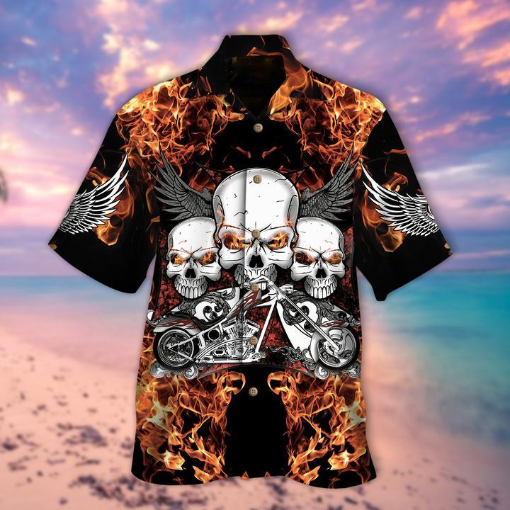 Three Skulls Halloween Hawaii Shirt For Men Women Adult Ha19567