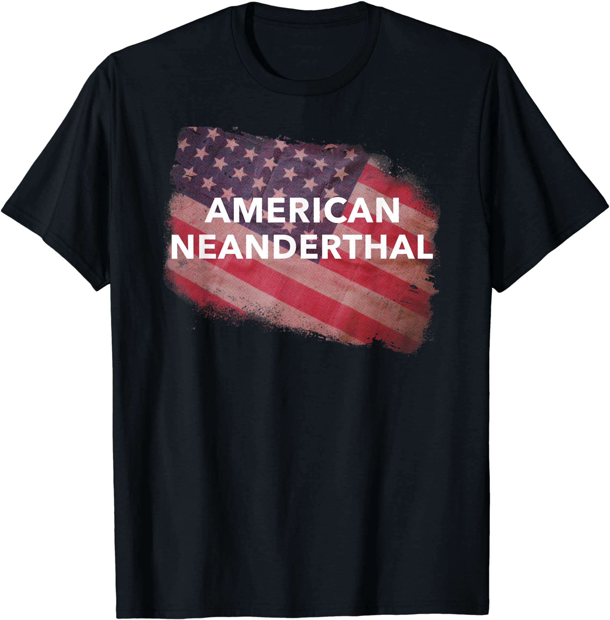 American Neanderthal US Flag Proud Americans Neanderthals T-Shirt