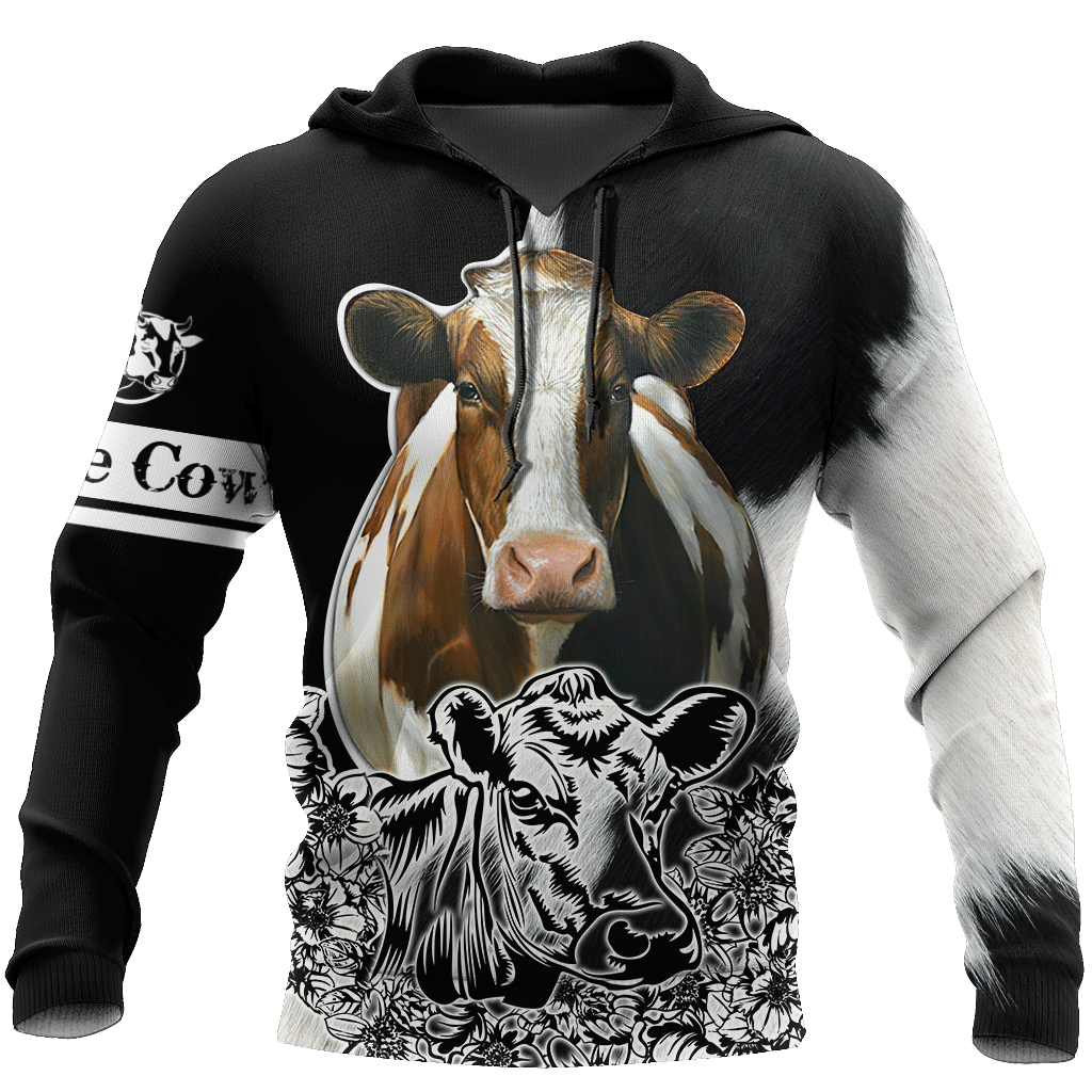 Cow Black White Unique 3D Printed Sublimation Hoodie Hooded Sweatshirt Comfy Soft And Warm For Men Women S to 5XL CTC1301590