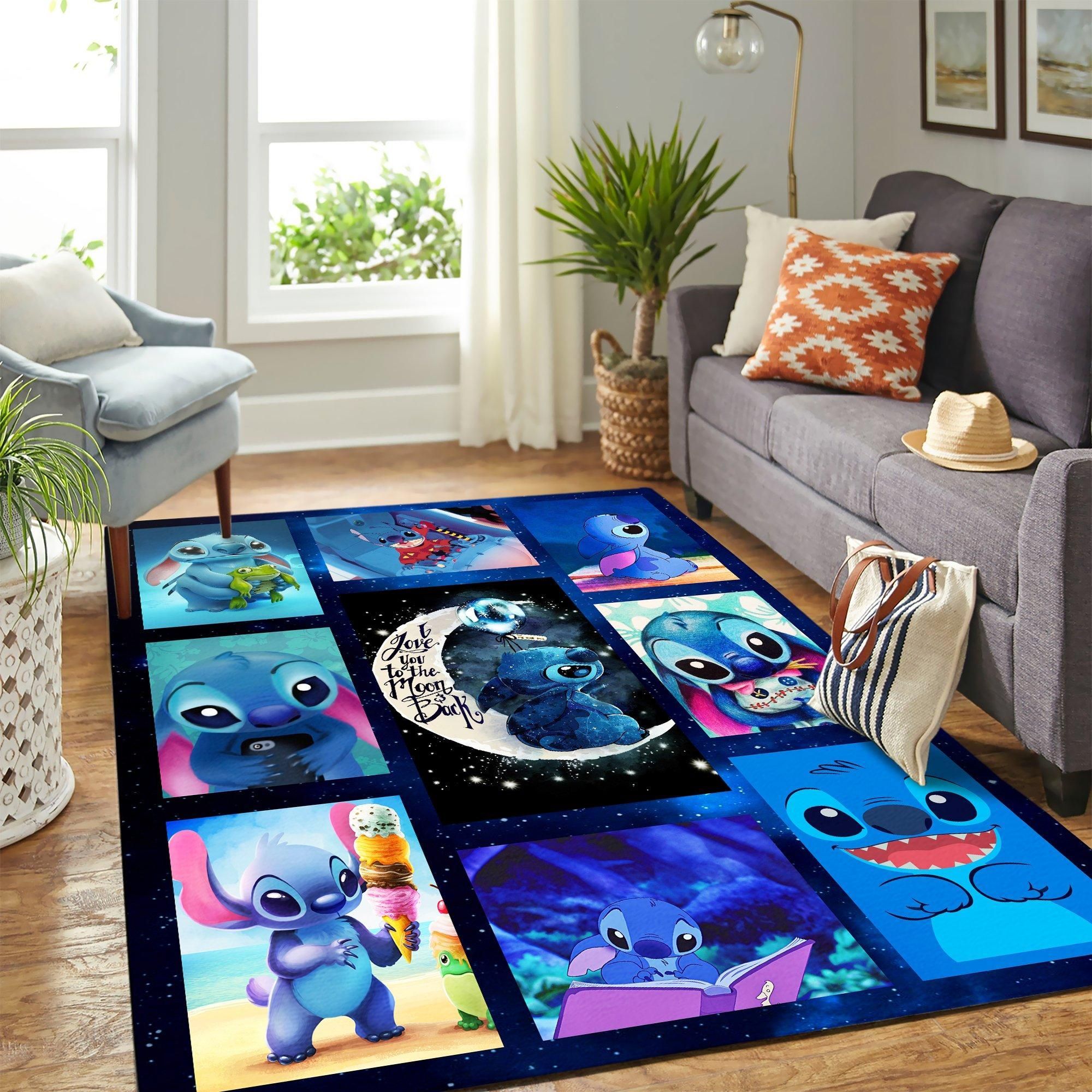 Stitch 3D Carpet Area Rug – Home Decor – Bedroom Living Room Décor