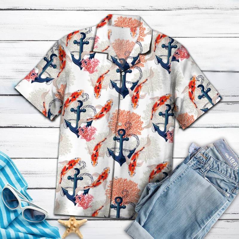 Colorful Koi Hawaii Shirt Ha40559