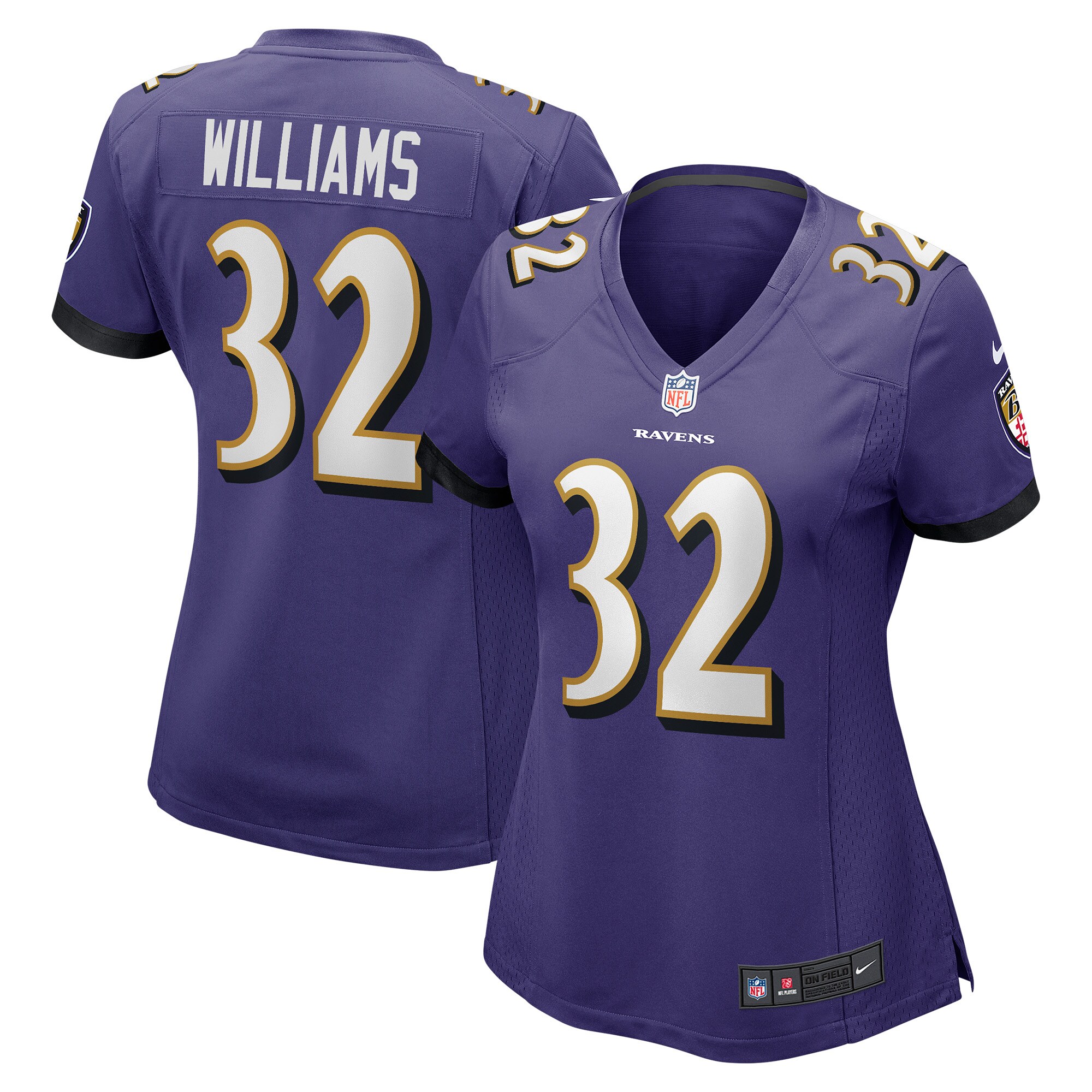 Marcus Williams Baltimore Ravens Women's Game Jersey – Purple