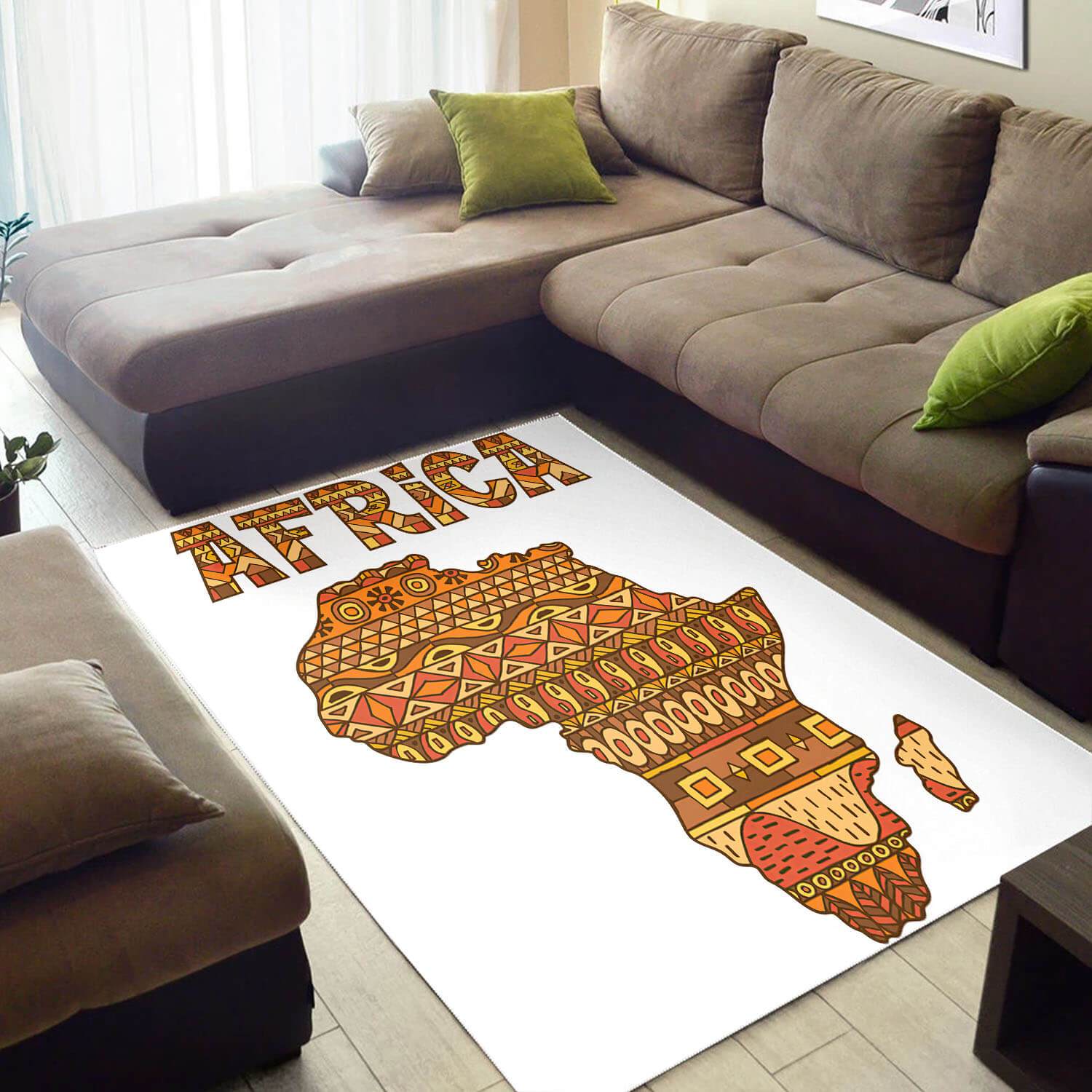 Trendy African Style Rugs Amazing Black History Month Afrocentric Pattern Art African Design Floor Carpet African House Decor WBG3367