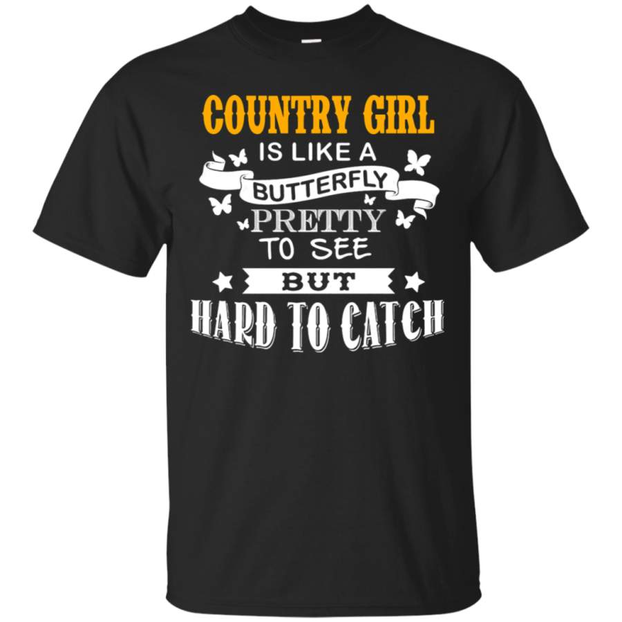 AGR Country Girl Is like A Butterfly T-Shirt