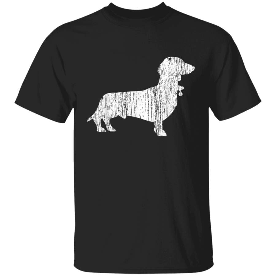 Dachshund Vintage Wiener Silhouette Animal TShirt