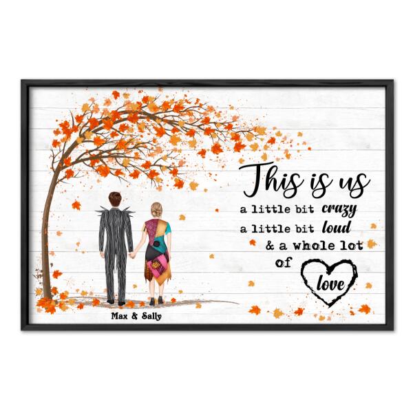 This Is Us – Personalized Poster – Halloween Gift For Couple – Fall Season