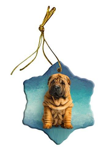 Shar Pei Puppy Star Porcelain Ornament Spor48095