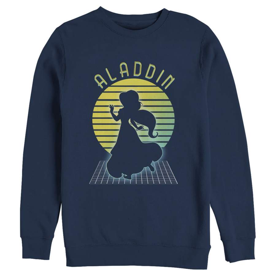 Aladdin Men’s Retro Jasmine Grid  Sweatshirt