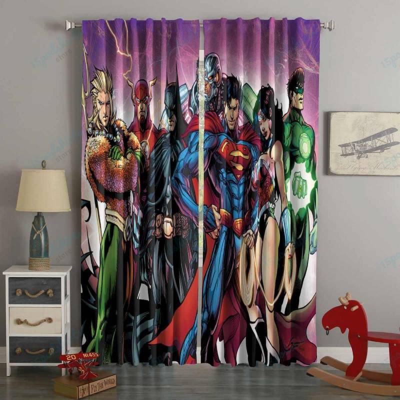 3D Printed Justice League Style Custom Living Room Curtains