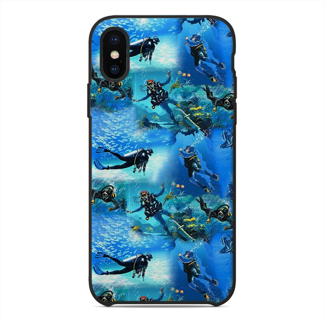 Casespring Custom Glass Phone Case Cover Scuba Diving Hawaii Ha102327