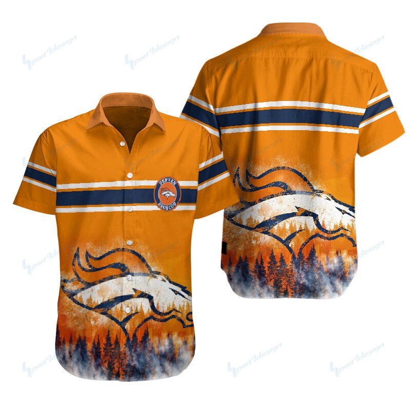 Denver Broncos Button Shirt Bb009