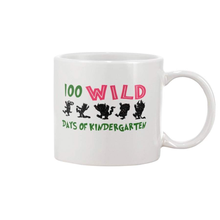 100 Wild Days Of Kindergarten For Animal Lovers Mug