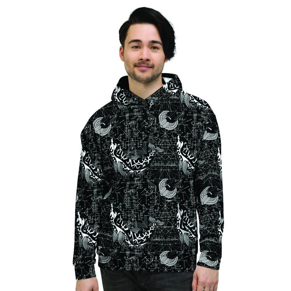 Dolphin Gothic Witch Men’S Hoodie