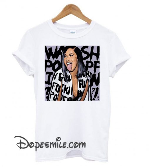 Cardi B Unisex White cool  T shirt