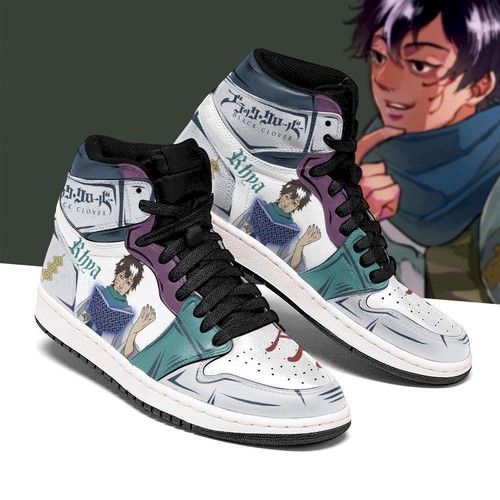 Third Eye Rhya Jordan Sneakers Black Clover Anime Shoes Jordan Sneaker