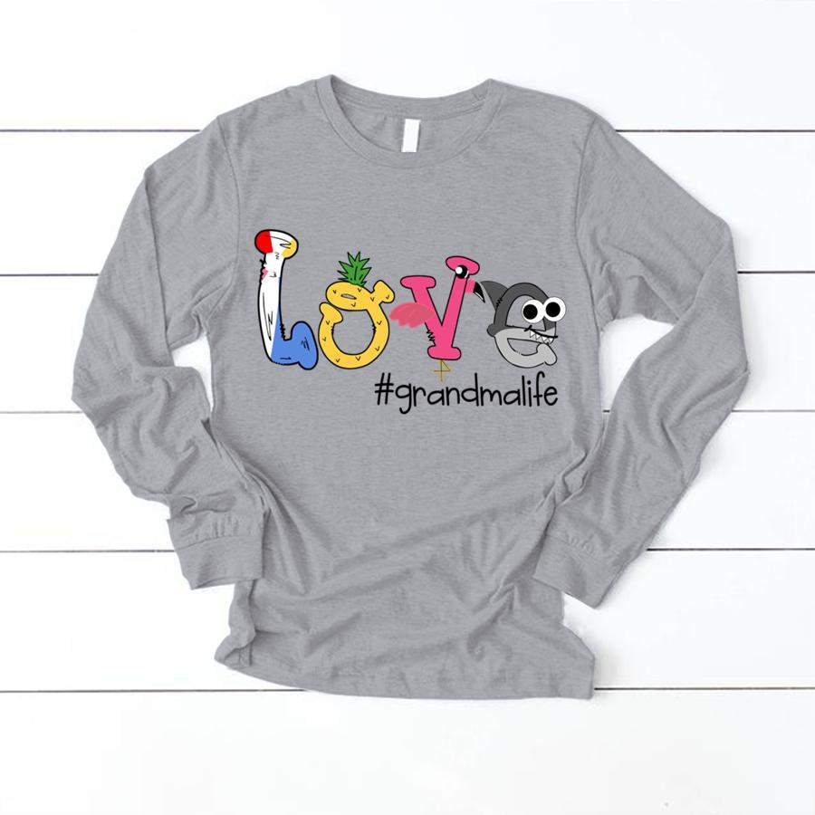 PERSONALIZED LOVE GRANDMA LIFE SUMMER FUNNY SHIRT