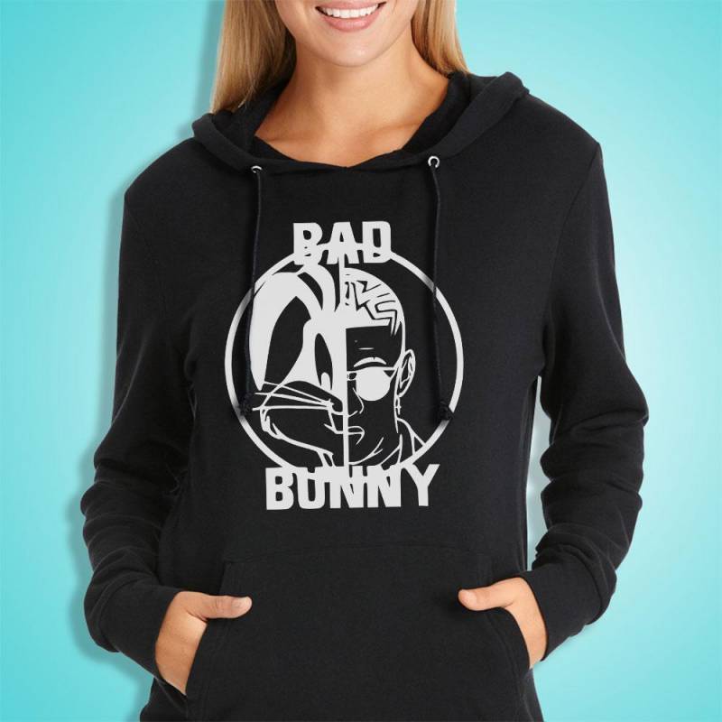 Bad Bunny El Conejo Face To Face Women’S Hoodie