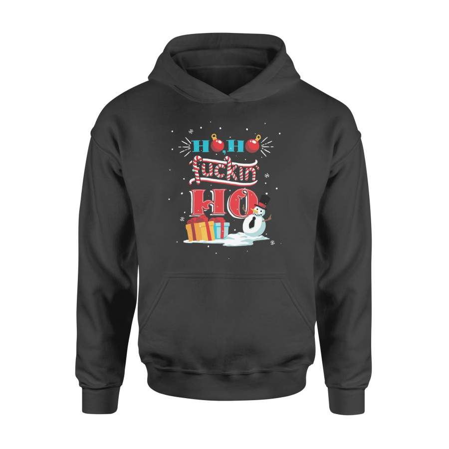 Christmas Gift Idea Christmas With Boxes Gift Candy Cane Light And Snowman – Standard Hoodie