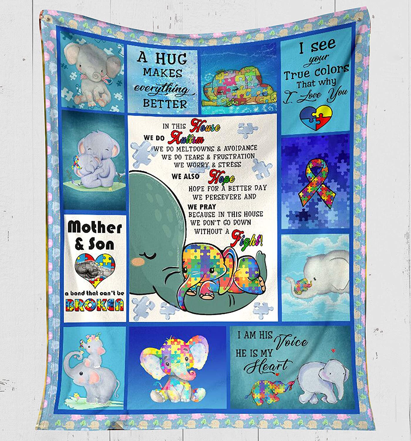 Fleece Blanket -Elephant Fleece Blanket-Fleece Blanket 3D Soft Cozy Lightweight Durable Plush Throw Blanket For Bedroom Living, Gift For Friend And Relative