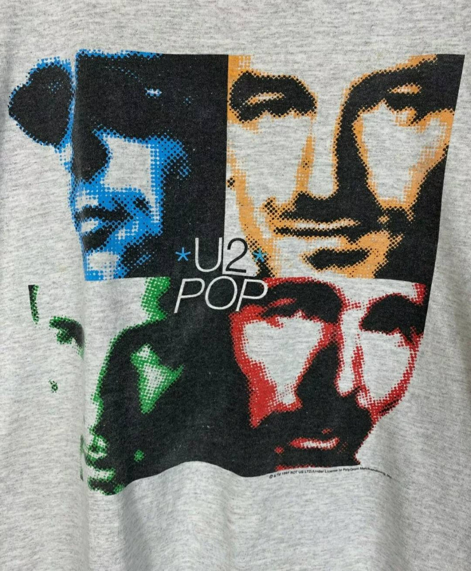 Vintage U2 Popmart 1997 World Tour Concert T Shirt Screen Stars