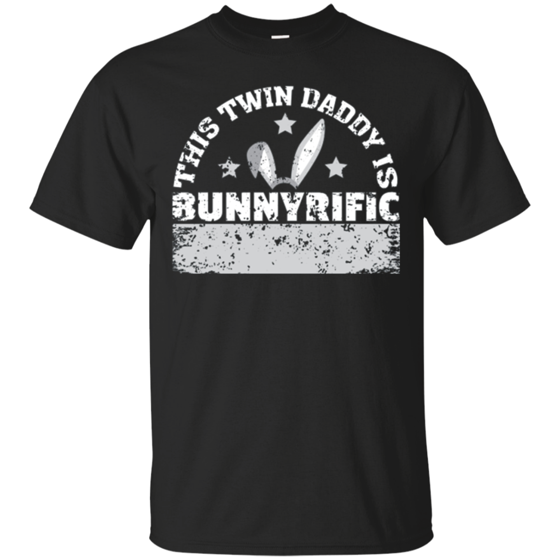 Mens Easter Shirt For Twins Dad Easter Bunny Graphic T-Shirt