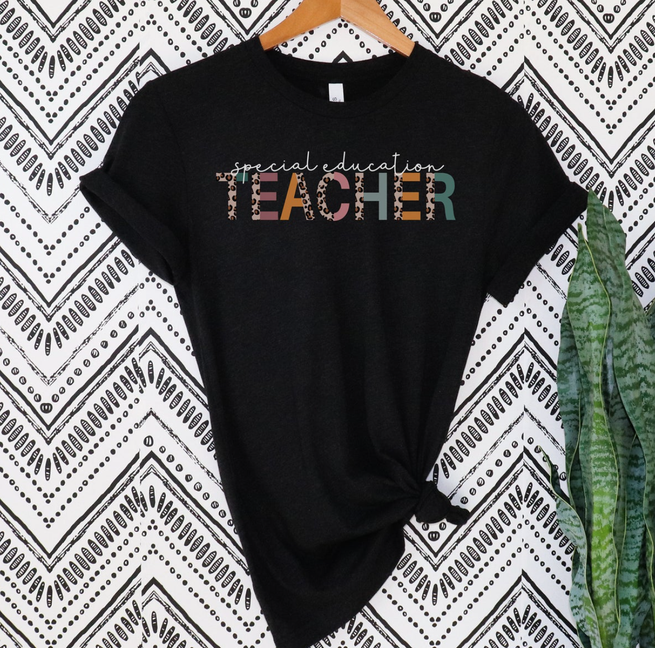 Special Education Teacher Shirt | SPED Tee | Leopard Rainbow Special Ed Tshirt | Boho Rainbow Teacher Shirt | Gift for Special Education