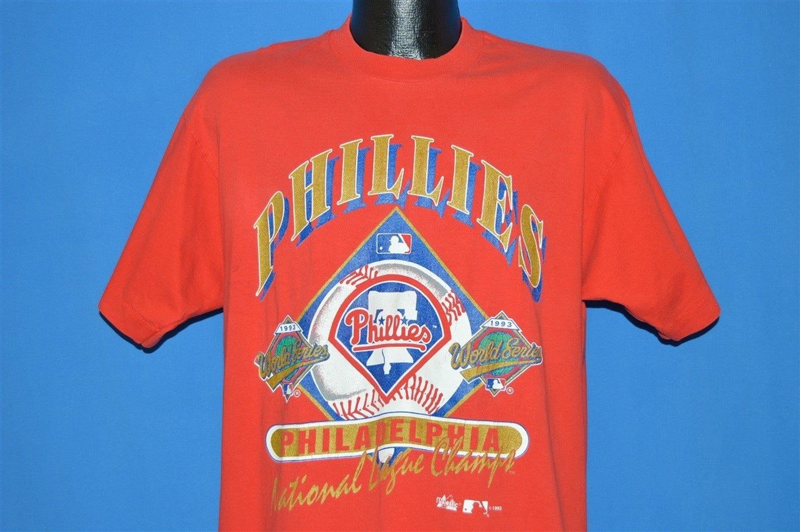 90S Philadlephia Phillies 1993 World Series T-Shirt Extra