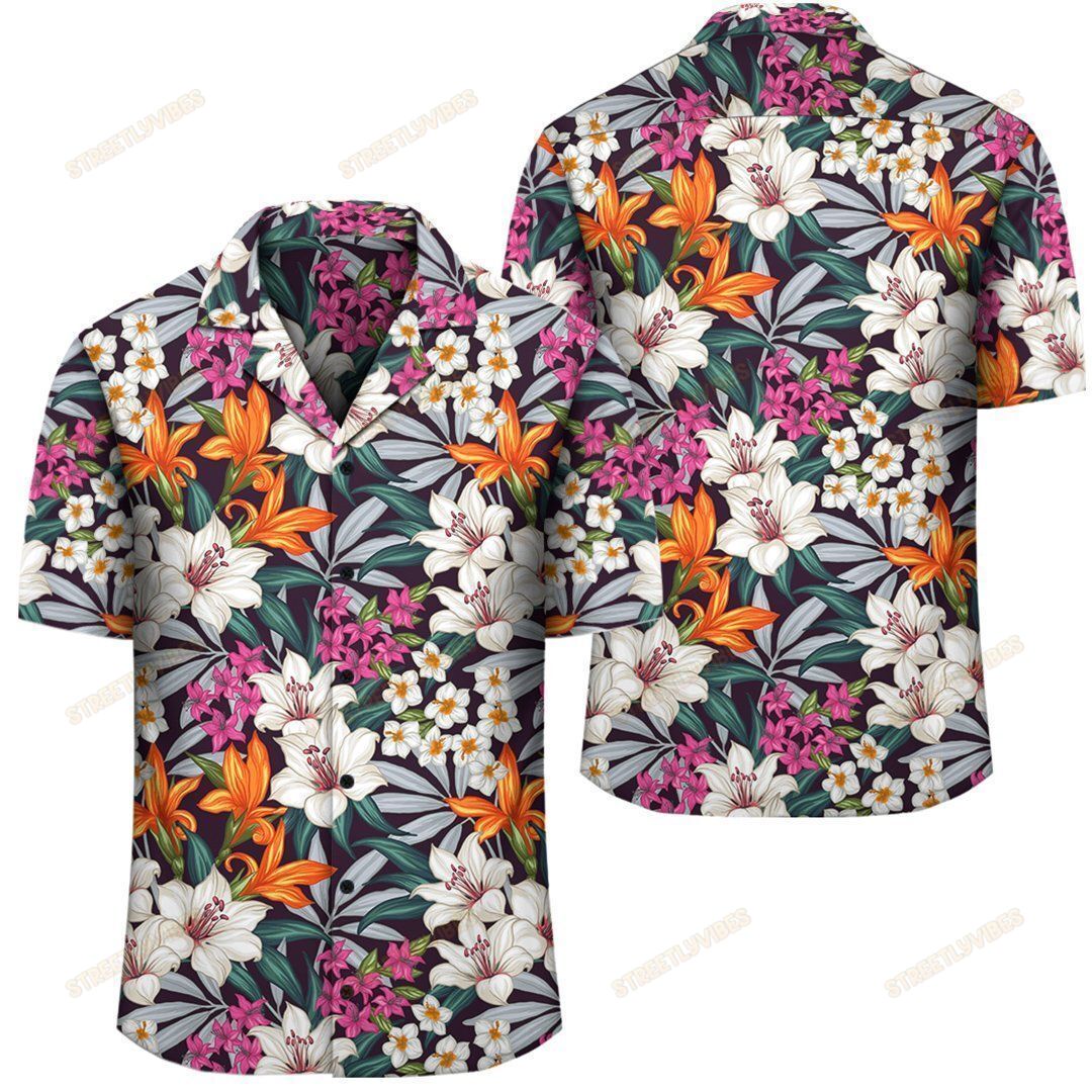 Hawaiian Seamless Exotic Pattern With Tropical Leaves Flowers Shirt Ah Ha70728