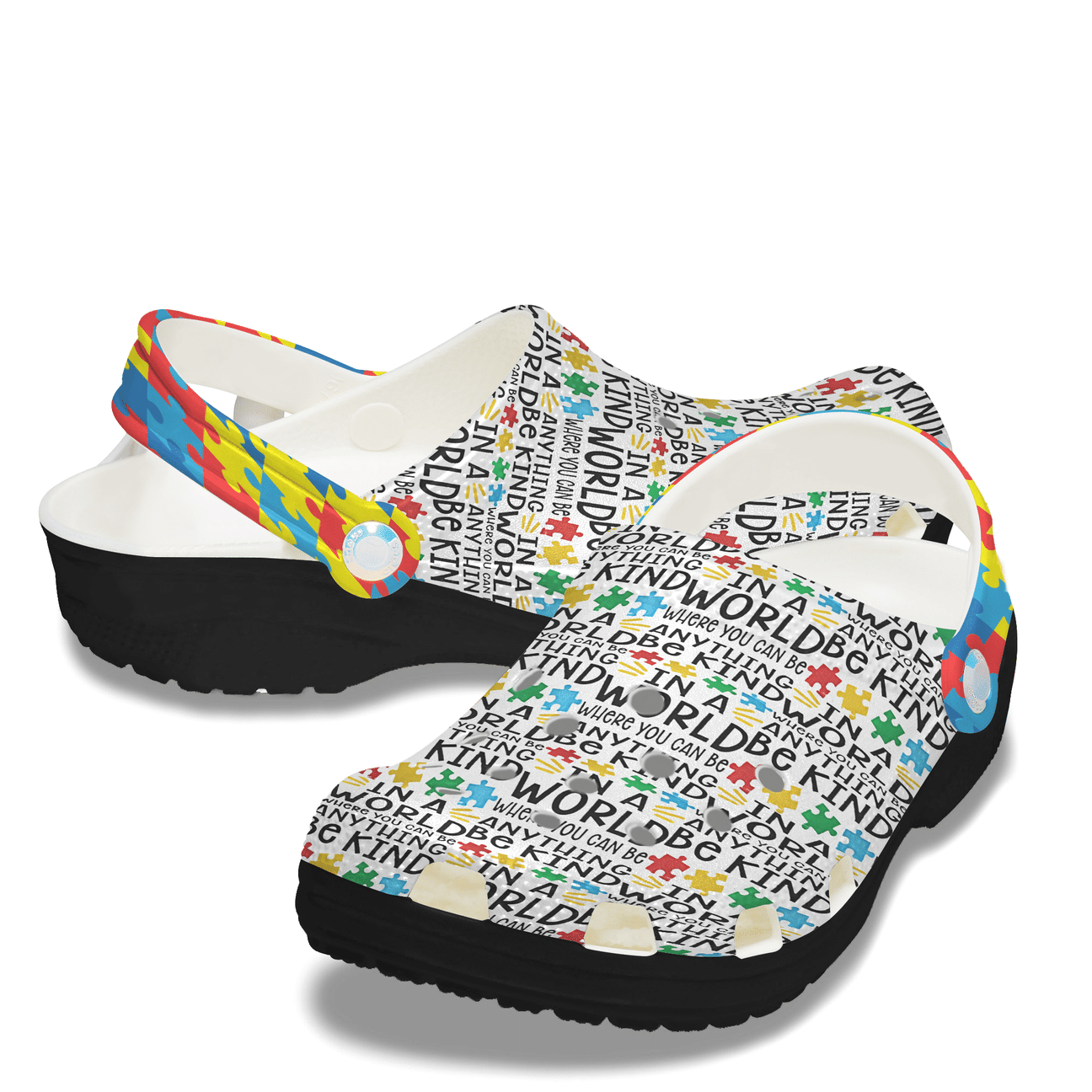 Teacher Personalized Clog, Custom Name, Text, Color, Number Fashion Style For Women, Men, Kid, Print 3D Be Kind