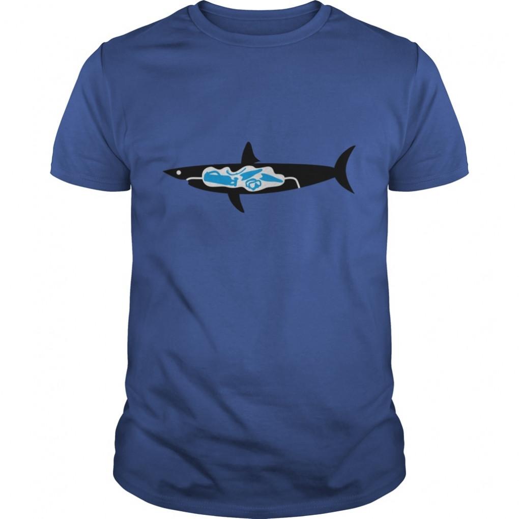 Shark Outline  Mens Polo Shirt Guys Tee 877885849