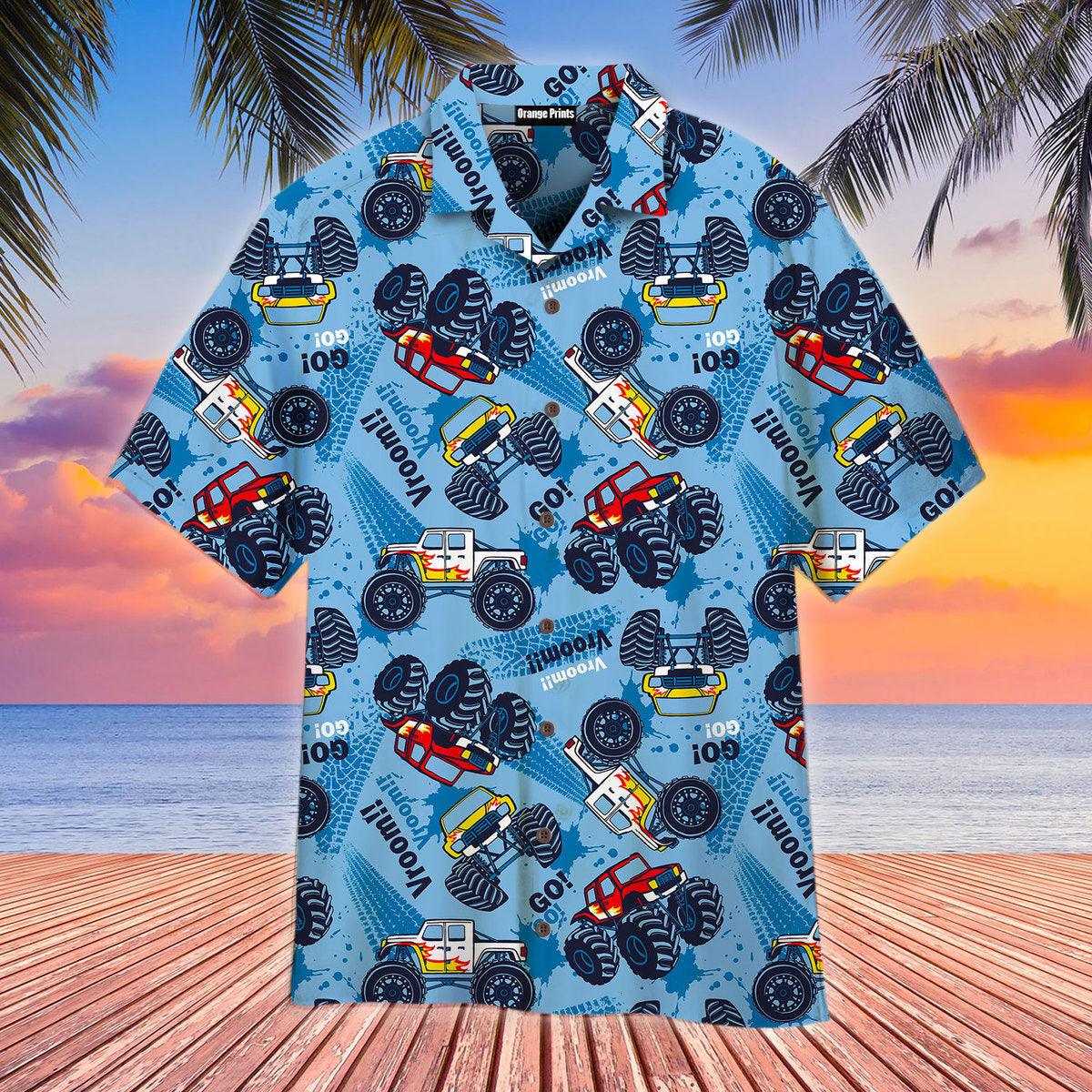 Monster Truck Cars Hawaii Shirt For Men And Women Ha62418