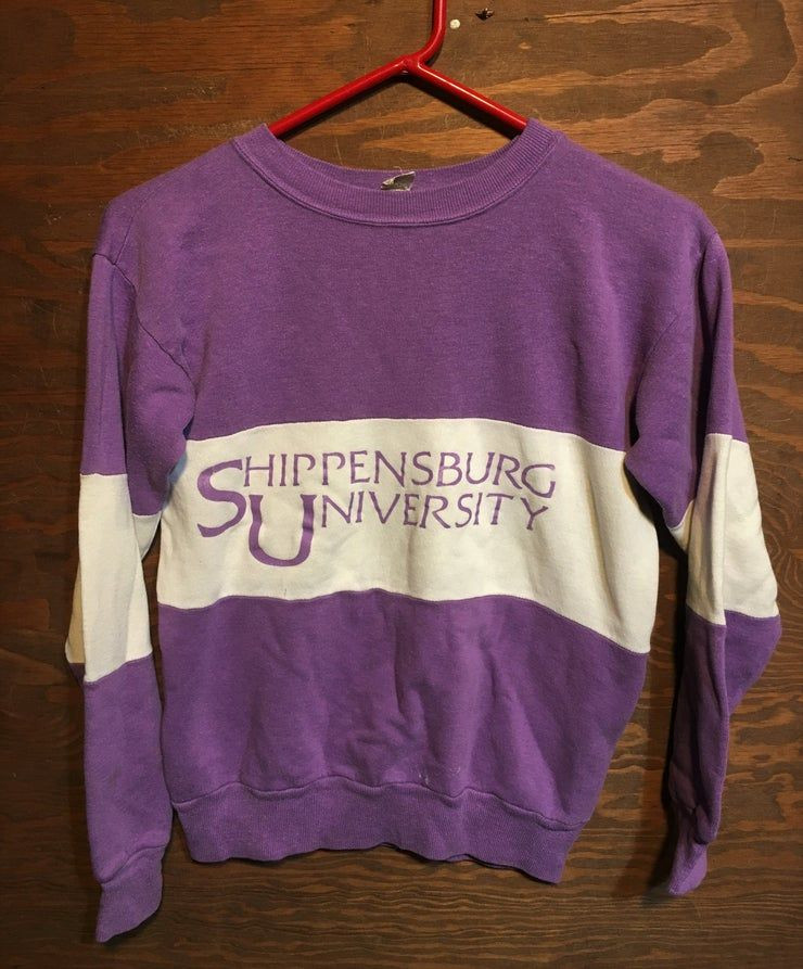 Vintage Des Ann Es 80 Universit De Shippensburg En Pennsylvanie Colege 1980 S Crewneck Vintage Pull Coll Ge Petit Shirt