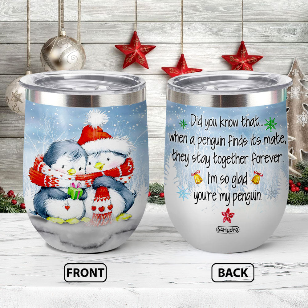 Penguin Couple You Are My Penguin Ttaz2810002Z Wine Tumbler