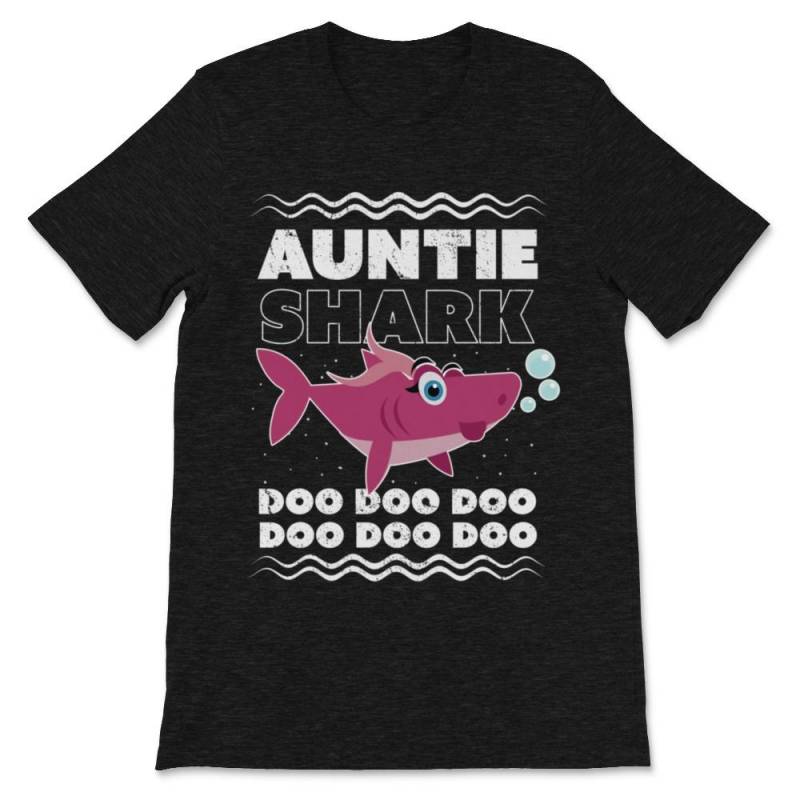 Auntie Shark Graphic. Doo Doo Doo Tee. Premium Unisex T-Shirt