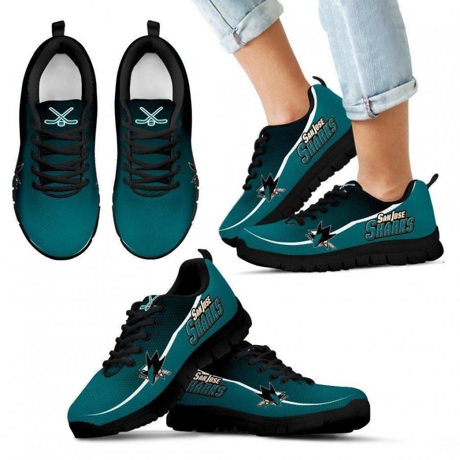 Colorful San Jose Sharks Passion Sneakers #122