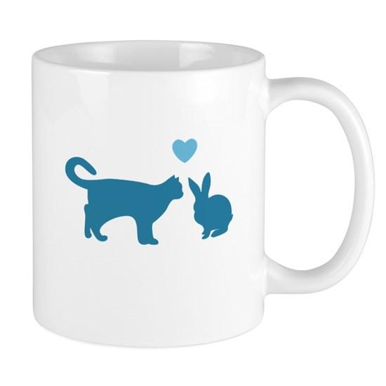 Cat Meets Bunny Mug