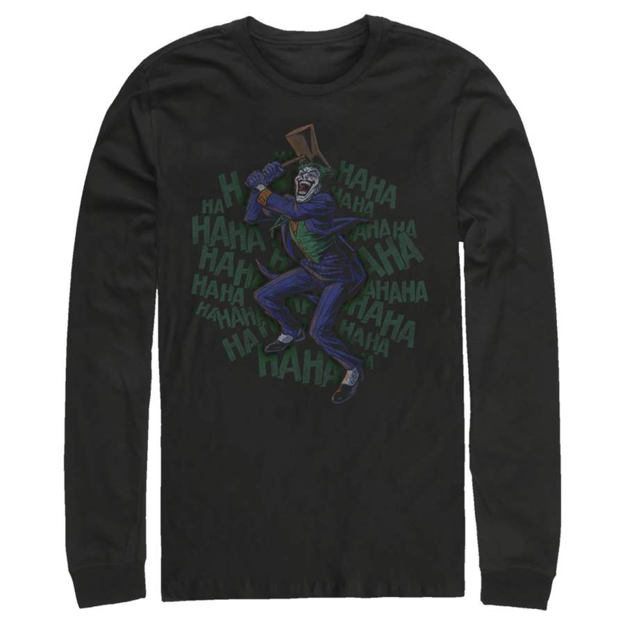 Batman Men’s Joker Dancing and Laughing  Long Sleeve Shirt