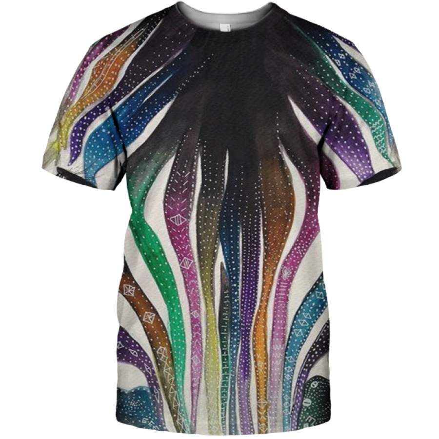 3D All Over Print Colourful Zebra Shirt